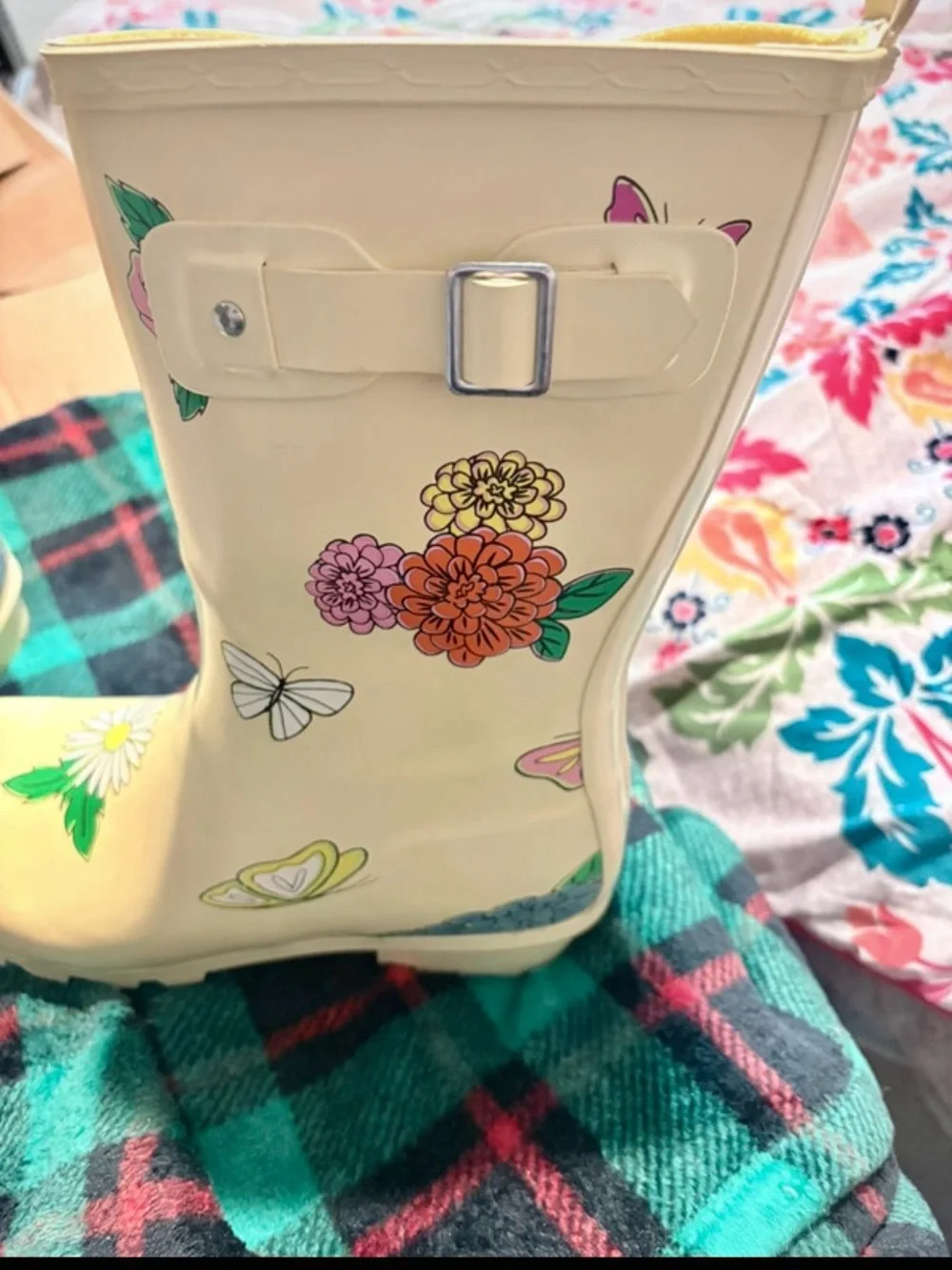 Disney Epcot Garden Festival Butterfly Daisy Rain Boots New W/O Tags